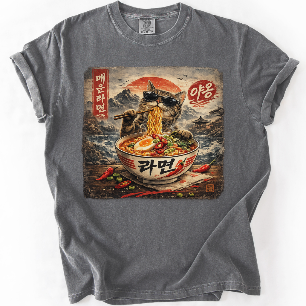 Spicy Ramyun Cat T-shirt