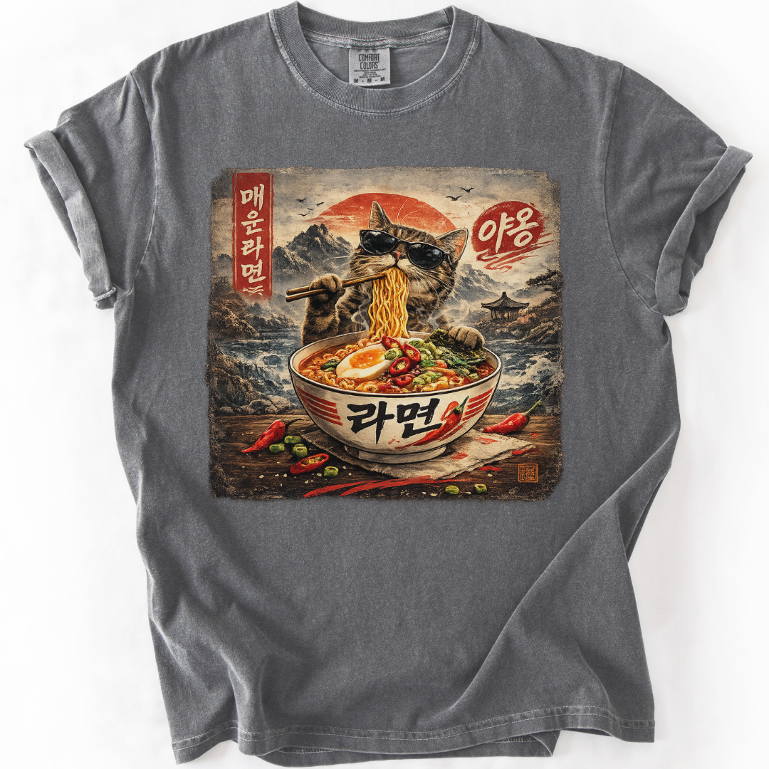 Spicy Ramyun Cat T-shirt