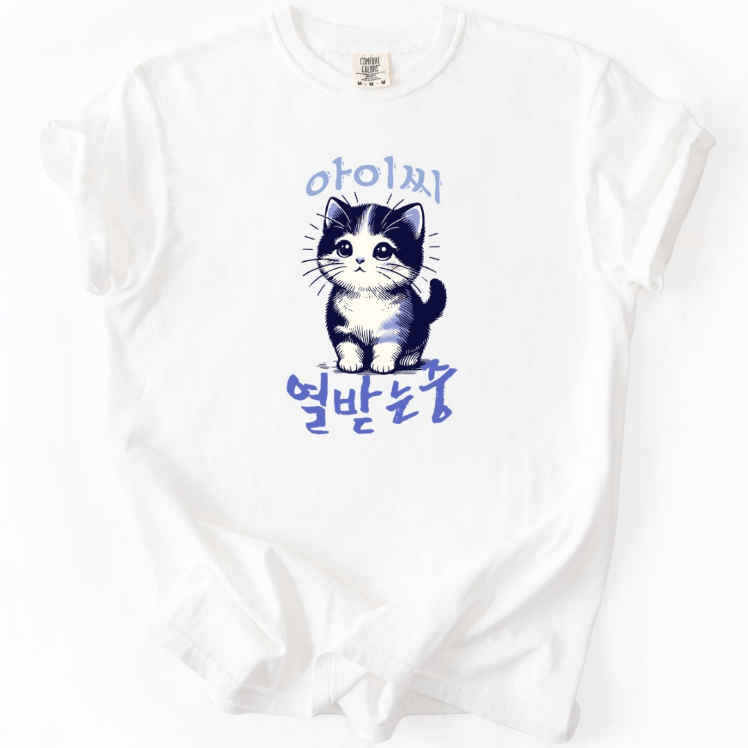 아이씨 (Aishh) Rage Consumes Me Funny Korean Cat T-Shirt