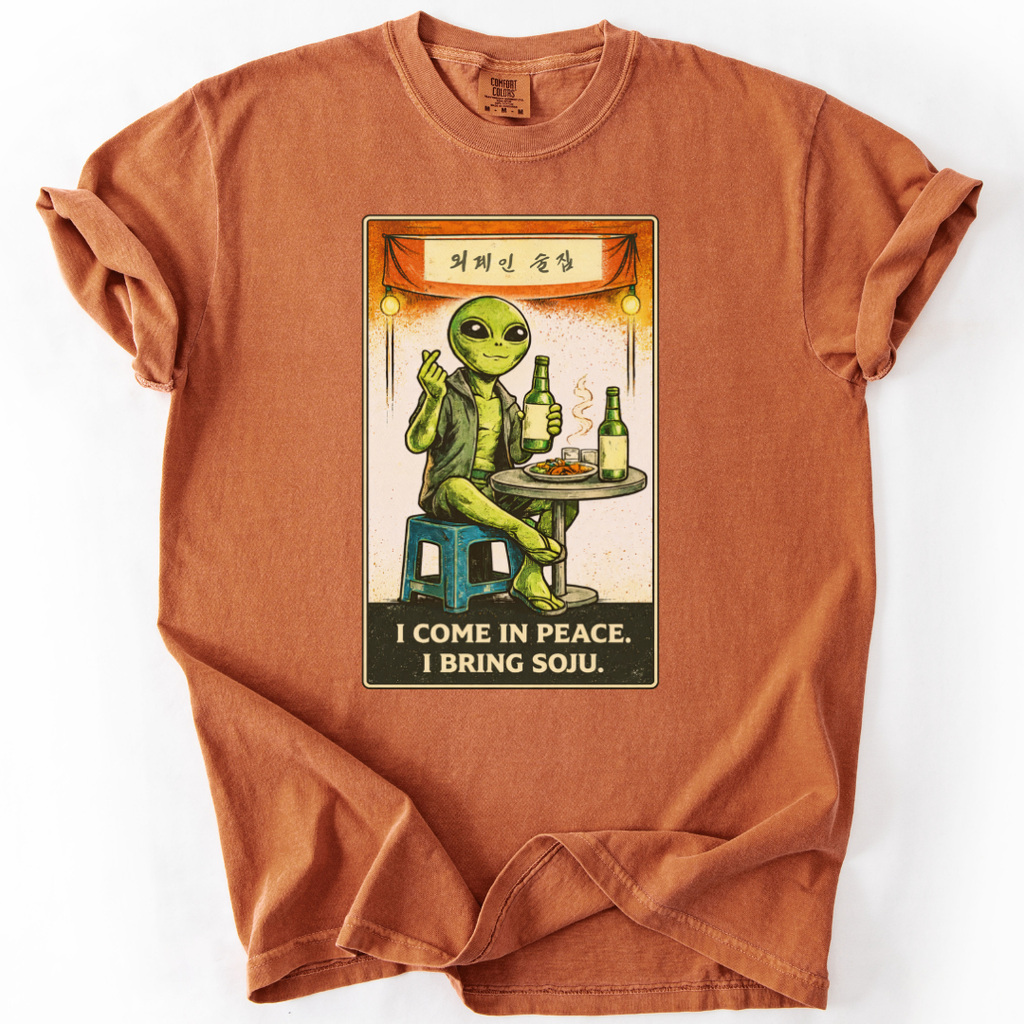I Bring Soju Korean Alien T-Shirt